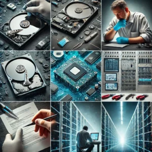 Mortlake SW14 Data recovery and backup Data recovery process in Mortlake SW14 featuring hard drives, servers, and technicians restoring data, emphasizing professional services.